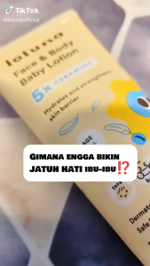 LOLUNA Face & Body Baby Lotion 80ml - Lotion Bayi Newborn 5x Ceramide