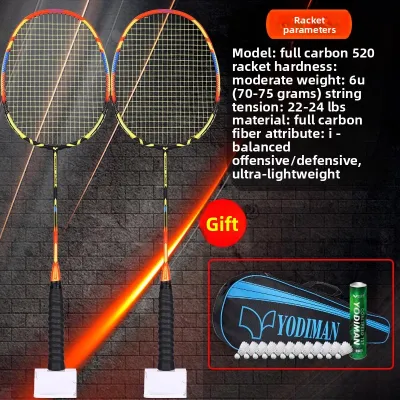 YODIMAN | Ultra-light Carbon Fiber Badminton Rackets Adult Durable