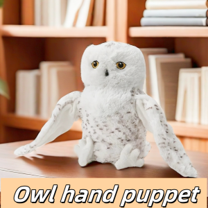 Cute Owl Hand Puppet Finger Game Stuffed Plush Animals Toys Hand Finger Story Puppet Educational Baby Toys Kids Birthday Gifts
