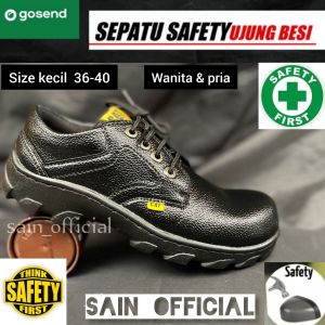 Sepatu Safety Wanita Pria Ukuran Kecil 36-40 Terbaru