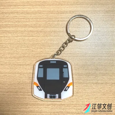 Singapore MRT Cultural Creative Keychain Acrylic Pendant Student Stationery Accessory Subway and Train Enthusiast Souvenir Creative Gift Travel Keepsake.