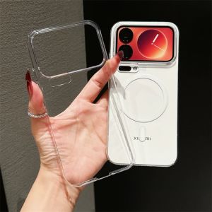 Ultra Clear Anti-yellow Shockproof Magnetic Case For Xiaomi 17T Pro 17 Pro Max For Magsafe Wireless Charging Slim Protect Cover