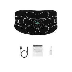 120cm Smart EMS Muscle Stimulator Slimming Belt Abdominal Muscle Trainer Toner Body Shaping Weight Loss Fitness Equiment