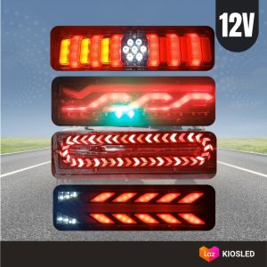 Stoplamp Lampu Rem Belakang 12 Volt Running 2 pcs - 30 cm Universal Car Truck Part 2