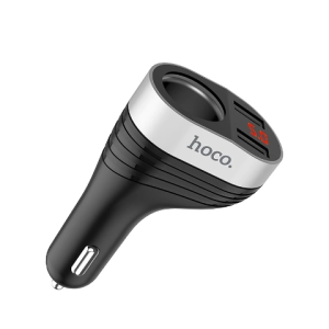 Hoco Z29 Regal Dual USB Car Charger 3.1A LED Digital Display 96W Cigarette Lighter