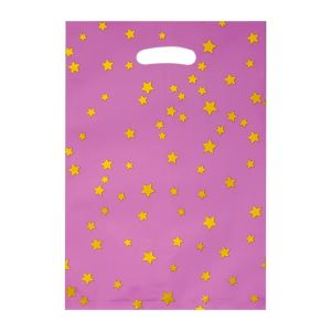 20Pcs Sparkling Star Gift Bag Aluminum Film Plastic Candy Bag Child Party Loot Bags Birthday Party Favors Supplies Decoration