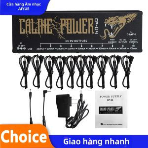 IRIN | Bộ Nguồn Cho Bàn Đạp Guitar Caline CP-04 10 Đầu Ra Cách Ly 9V/12V/18V Với Bảo Vệ Ngắn Mạch & Quá Dòng Bộ Nguồn Hiệu Ứng Kim Loại