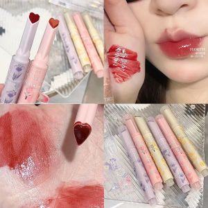 Gege Bear Lipgloss with Liptint Glossy Lip Glaze Gogo Bear Flower Language Secret Lipstick Long Lasting Water Proof 24 Hours Moisturizing