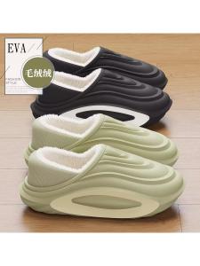 Waterproof Cotton Slippers Mens Winter Outdoor Wear 2025 New Sport Anti-slip Thick Bottom Warm Fleece Lined Cotton Shoes