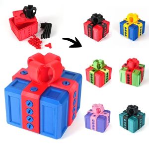 Prank Annoying Gift Box with Screws 3D Printed Very Annoyingly Funny Fidget Puzzle Coin Container for Party Festival Christmas