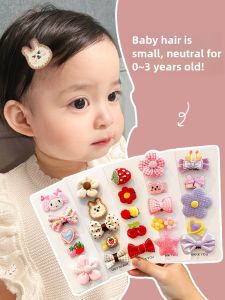 Cute Baby Hair Clips Girls Non-Damaging Infant Hair Accessories Baby Hair Clamps Hair Decorations Fashionable Toddler Hairpins