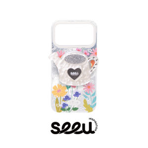 seeu 丨Vỏ Điện Thoại Từ Tính Có Đế Chống Sốc Phong Cách Gương Mới for iPhone