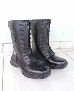 SEPATU PDL DAMKAR KULIT SAPI TERBARU TAHAN API DAN UJUNG BESI