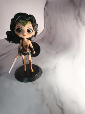 hot toys | 2025NEW Qposket Wonder Woman Harley Quinn Clown Action Doll Model Toy Cake Decoration Series Friends Birthday Gift