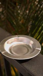 Klik-Beli Asbak Stainless Steel Tempat Abu Seng Anti Karat Bulat Kotak Ashtray Cigarette