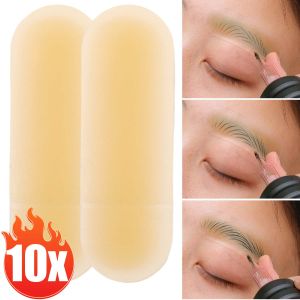 2/10Pcs Silicone Tattoo Training Supply Eyebrow Protection Transfer Eyebrow Skin Sticker Tattoo Real Operation Practice Pad