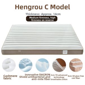 Natural Coconut Palm Spine Protecting Firm Customizable Consistently Soft Mattress