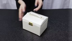 Jewelry Box Jewelry Organizer Box for Women 3 Layer Portable Travel Jewelry Storage Case