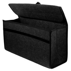 Large Anti Slip Compartment Boot Storage Organizer Tool Car Storage Bag Car Trunk Organizer Soft Felt Storage Box Accessories