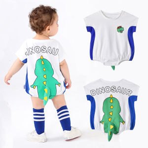 Newborn Baby Dinosaur Bodysuit Summer Triangle Romper For Kids Boys Girls Panda Bear Triangle Romper Baby Cotton Jumpsuit Bodysuits