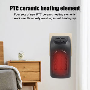Plug-In Wall Electric Heater Portable Room Heater Mini Radiator Fan Warmer Compact Home Heating Machine