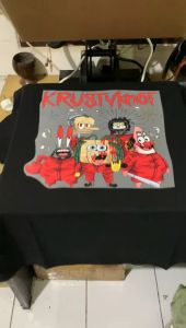 Kaos Spongebob Krusty Knot: Desain Distro Tshirt Katun Combed 30s