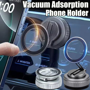 ติดรถยนต์ที่ถือโทรศัพท์แบบดูดสุญญากาศอเนกประสงค์พับได้สำหรับคนขี้เกียจที่วางโทรศัพท์มือถือแม่เหล็กจุกดูดสองด้าน