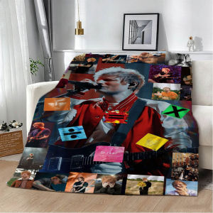 Bandai | 3D Singer E-Ed- S-Sheeran Music Album Flannel Blanket Soft Throw Blanket Art For Home Decor Bedroom Bed Sofa Picnic Fans Gifts