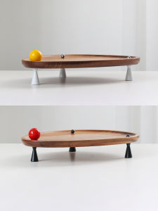 Solid Wood Perfume Aromatherapy Candle Tray High Leg Fancy Cosmetics Storage Box Hallway Key Wooden Antique Style