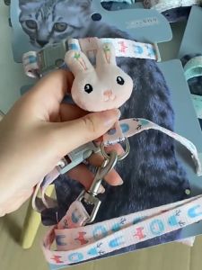 Dây dắt Mèo kèm yếm ngực gắn thú nhồi bông (mẫu mới) - Hara Pet Store