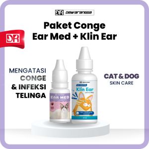 Paket Obat Tetes Telinga Kucing dan Pembersih Telinga Kucing Dewarangga