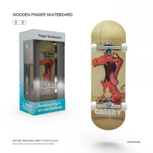 QAT | Professional Finger Thumb Mini Maple Wood Skateboard with Bearing Wheels
