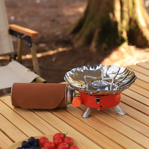 เตาแก๊สปิกนิค เตาแก๊สปรับได้พร้อมกระเป๋า ตั้งแคมป์แบบพกพาเตาแก๊สง่ายและสะดวก ง่ายและสะดวก เตาแก๊สที่จำเป็นสำหรับการตั้งแคมป์ ZT-202