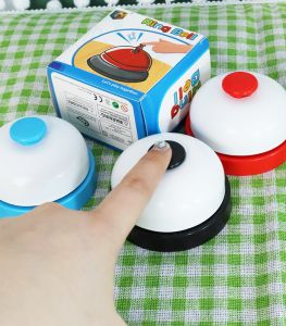 Fun Knowledge Competition Reminder Hand Bell Classroom Call Bell Interactive Educational Toy Timely Response Game Timer