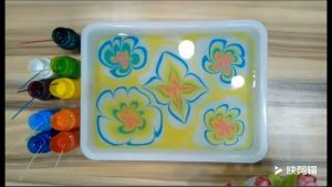 6 Color Magical Water Marbling Paint Kit Kids DIY Floating Art Children Water Painting Set