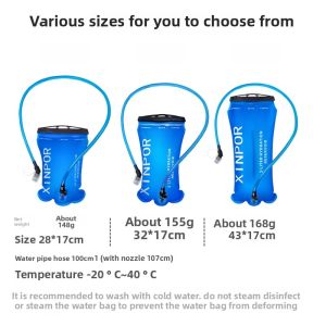 Outdoor Portable Folding Water Bag Large Capacity Sports Climbing Cycling Off-Road Running 1L 2L 3L Water Sack Drinking Bag