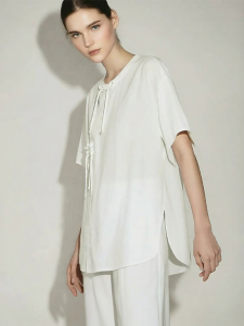AMII | National Style Tencel Cotton Oversized Shirt