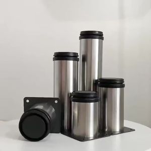 6cm To 20cm Table Legs Adjustable Kitchen Furniture Cabinet Stainless Steel Legs Table For Sofa Bed Workbench With Screw