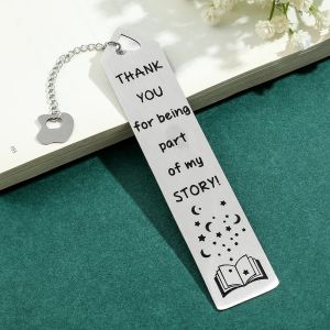 “Thank You for Being Part of My Story!” Stainless Steel Bookmark Readings Tool Stationery Festival Gift for Book Lovers Bookworm