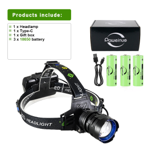 860000000LM Ultra Powerful LED Headlamp Super Bright Long Range 4500M Head Flashlight Rechargeable  Head Lantern Fishing Hunting