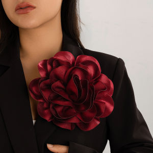 KunJoe 19.5cm Large Rose Flower Brooches: A Stylish Addition to Your Wedding Outfit