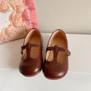 South Korea Childrens Shoes 2023 New Arrival French Mary Jane Shoes Soft Bottom Ballet Shoes Niche Style Western Style Princess Shoes for Girls