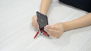 Mobile phone holder 90° foldable ultra-thin invisible adhesive mobile phone holder Compatible with all models