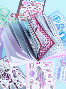 Sweet Cool เด็กผู้หญิง Original Character Sticker Book 20 แผ่น สำหรับโทรศัพท์มือถือ บันทึกโน้ต บันทึกภาพ บันทึกการ์ตูน เครื่องประดับหนังสือ