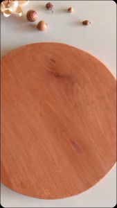 Talenan kayu mahoni food grade talenan kayu bulat diameter 25cm