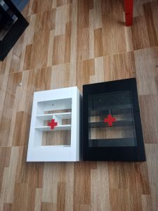 tủ thuốc y tế gia đình cửa kính trượt tiện lợi