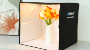 Hakimi Portable LED photography studio box with 30CM/40CM circular LED light box for soft lighting photography