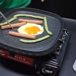 Korean Style Square Grill Pan Non-Stick Samgyupsal Griddle & Smokeless BBQ Grill Cookware Tools