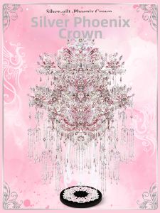 IRON STAR | Elegant Phoenix Crown Metal Puzzle Large Display Piece