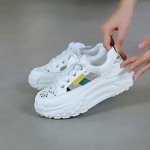 NH รองเท้าผู้หญิง รองเท้ากีฬาผู้หญิง พื้นยางหนาพิเศษ นุ่มสบาย พื้นตาข่ายกลวง ระบายอากาศได้ดี